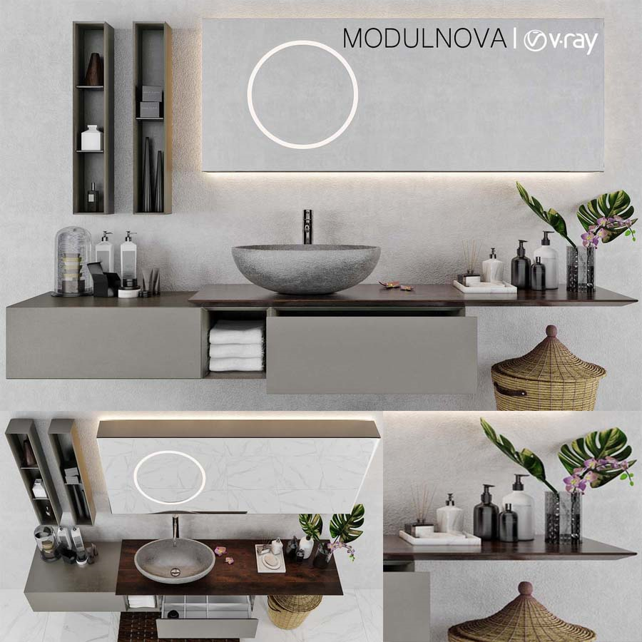 Set of bathroom furniture MODULNOVA Infinity_Decor